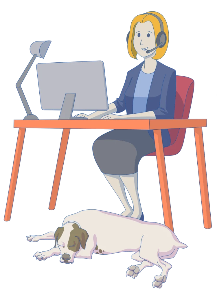 Ignite Impact Call 3 Contact Illustration dog 3